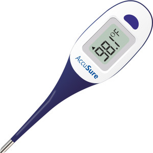 AccuSure Waterproof Digital Flexible Thermometer Body Fever