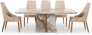 Durian Stone 8 Seater Dining Set
