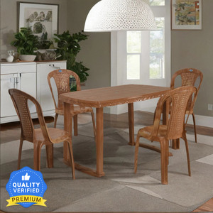 Nilkamal Shahenshah Rectangular Plastic 4 Seater Dining Set Price