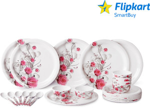Flipkart SmartBuy Pack of 24 Melamin Elegant Dinner Set Price in
