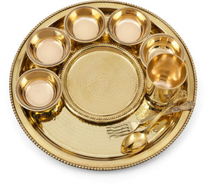 Brass dinner set online deals