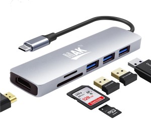 6 in 1 Card Reader / HDMI Multi Hub USB-C