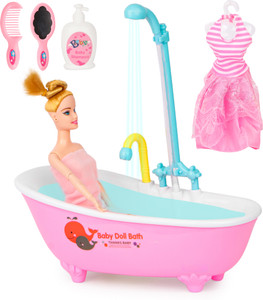 Barbie with bathtub top