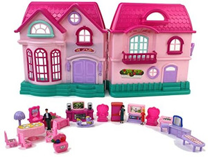 Gurtoy My Sweet Happy Family House Toy Dollhouse Playset My