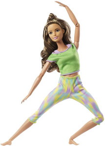 BARBIE Made to Move Doll with Green Dress Made to Move Doll with