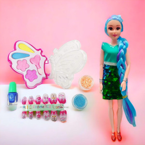 SABIRAT Bendable Doll With Nail Art For Kids Girls Foldable