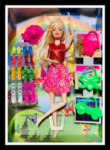 Jeevika Gallery Foldable Barbie Doll and Hand and Lag Foldable For