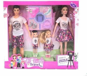 SR Toys Family Doll Set Includes Mom. Dad Daughter Son Dolls and Accessories Multi Family Doll Set Includes Mom. Dad Daughter Son Dolls and Accessories Multi Buy family