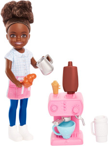 BARBIE Chelsea Doll and Accessories Barista Set Chelsea Doll and