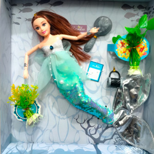 Mermaid doll that best sale swims in water