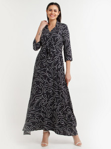 Zink London Women Maxi Black Dress Buy Zink London Women Maxi Black Dress Online at Best Prices in India Flipkart