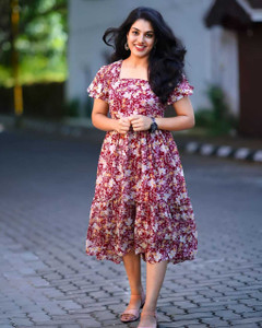 Crystalenterprisee Women A line Blue Dress Buy Crystalenterprisee Women A line Blue Dress Online at Best Prices in India Flipkart