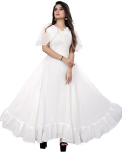 White gown flipkart new arrivals