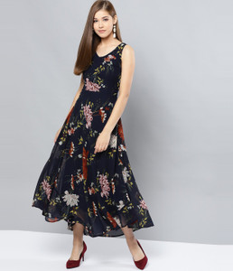 Buy HARPA Women Maxi Multicolor Dress Online at Best Prices in India Flipkart