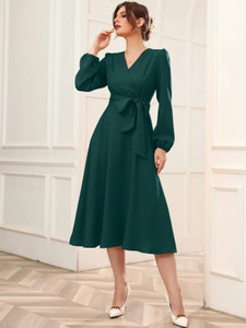Istyle Can Women Wrap Green Dress Buy Istyle Can Women Wrap Green Dress Online at Best Prices in India Flipkart