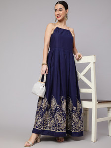 Aks women's maxi blue new arrivals dress