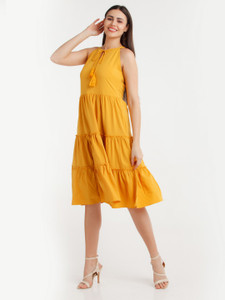 Zink london yellow dress top