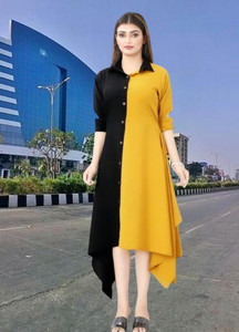 Mustard gold deals color dress