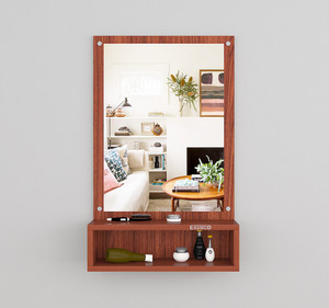 Dressing table attached with wall top