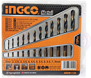 INGCO AKDB1125 Ingco Metal Drill Bit Set Pack of 12pcs Price in India Buy INGCO AKDB1125 Ingco Metal Drill Bit Set Pack of 12pcs online at Flipkart