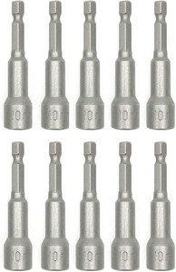uptodateprouducts 10Pcs 10mm Nut Driver Bit Socket Adapter Hex Shank Extension Drill Bit Hex Bit Magnetic 10Pcs Price in India Buy uptodateprouducts 10Pcs 10mm Nut Driver Bit Socket Adapter Hex Shank
