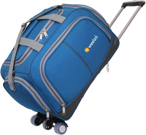 Weelza Duffle Luggage Expandable High Quality Stylish trolley bag travel bag luggage bag duffel bag Duffel With Wheels Strolley PEACOCK Price in India Flipkart