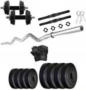 COGNANT FITNESS 20kg PVC Weight Plates Dumbbell Set Best for