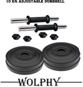 Wolphy 10 kg set pvc dumbbell set Adjustable Dumbbell Buy Wolphy