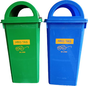 Blue dustbin outlet