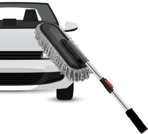 Microfiber Car Duster Wash Mop With Extendable Handle For Exterior And  Interior, Lint Free Scratch Free Cleaning Brush Cleaning Tool (gray) (hs)