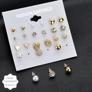 Simple daily outlet use earrings artificial