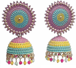 Flipkart Buy earringg Partywear Gold Earring Jhumka earing for girl women earrings for girls women Black Diamond Alloy Metal Jhumki Earring Earring Set Chandbali Earring Magnetic Earring Stud Earr...