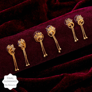 Flipkart Buy brado jewellery Gold Plated Combo of 3 Tassel