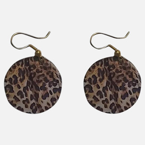 Leopard cheap skin earrings