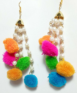 Pom pom earrings flipkart hot sale