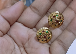 Buy Chandni gold earrings designs for daily use Alloy Flipkart