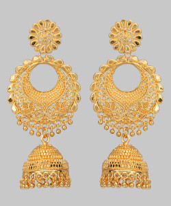 Gold plated earrings flipkart discount