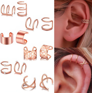 Buy Anna Stella 6 Pairs Rose Gold Adjustable Ear Flipkart