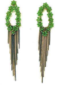 Flipkart Buy shilpose Green Handmade Earrings Crystal