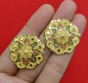 Flipkart Buy zevarhouse B Round Big Jaira Patta tops Copper Stud Earring Online at Best Prices in India