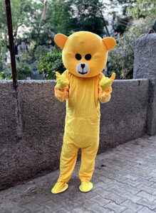 BGT Trending Smart Yellow Teddy Bear Mascot Costumes For Weddings Prank Functions Elders Halloween Costume Price in India Buy BGT Trending Smart Yellow Teddy Bear Mascot Costumes For Weddings Prank Fu...