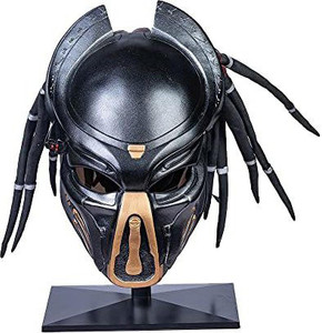Coslive Predator Mask With Dreads Hair Cosplay Helmet Halloween