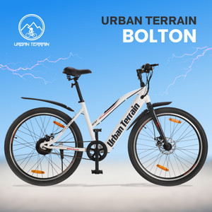 Urban Terrain Bolton For Men Women Ages 15 Range 20 km 5.2Ah Battery Cycles 27.5 inches Single Speed Lithium ion Li ion Electric Cycle Price in India Buy Urban Terrain Bolton For Men Women Ages