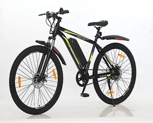 Autoline ESpeed Electric Cycle Dual Disk Brake Steel Frame Unisex Adult Yellow Black 27.5 inches Single Speed Lithium ion Li ion Electric Cycle Price in India Buy Autoline ESpeed Electric Cycle