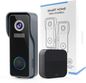 HASTHIP Video Door Bell for Home 4500mAh 1080P HD Wifi Smart Door