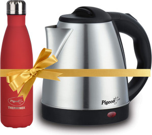 Pigeon Electric Kettle 1.5 Ltr Aqua Therminox Hot Cold 500ml