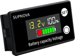 Battery capacity online voltage meter
