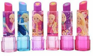 SAIGAA SHOP LIPSTICK ERASER BARBIE DOLL 6 pcs NON TOXIC ERASER Non Toxic Eraser Flipkart