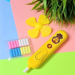 PASS & PLAY Electric erasers for Kids & Girls with Fan. 30  Refills Electronic Rubber set-1 Non-Toxic Eraser - Electric Pen Eraser