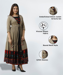 Jacket style sale kurti flipkart